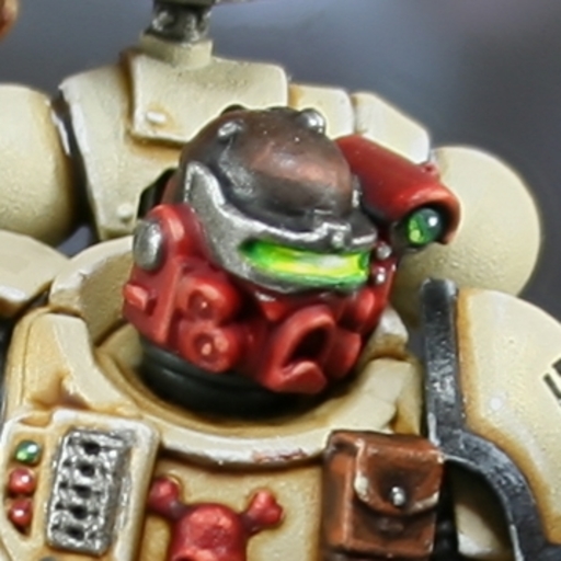 Glowing Green Visor by RookieBrushes | Paint Pad