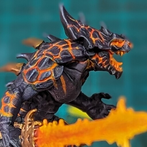Lava glow. by Nevermore.minis | Paint Pad