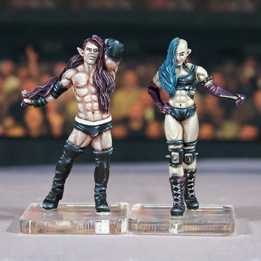 Rumbleslam: Dark Elf Narcissist & Sadist by RookieBrushes | Paint Pad