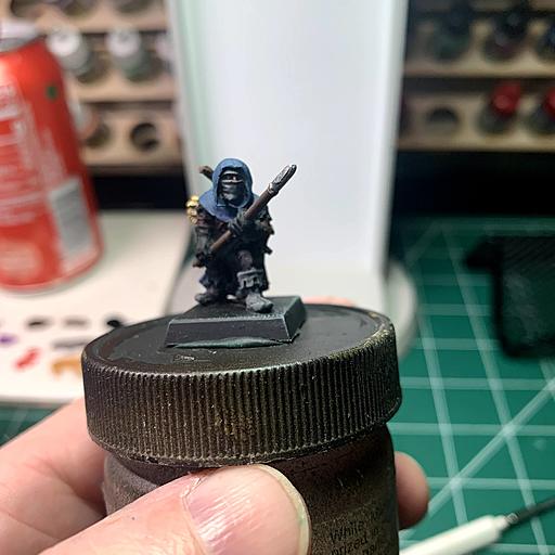 Games Workshop Ranger crouching with Spear by terpmeister | Paint Pad