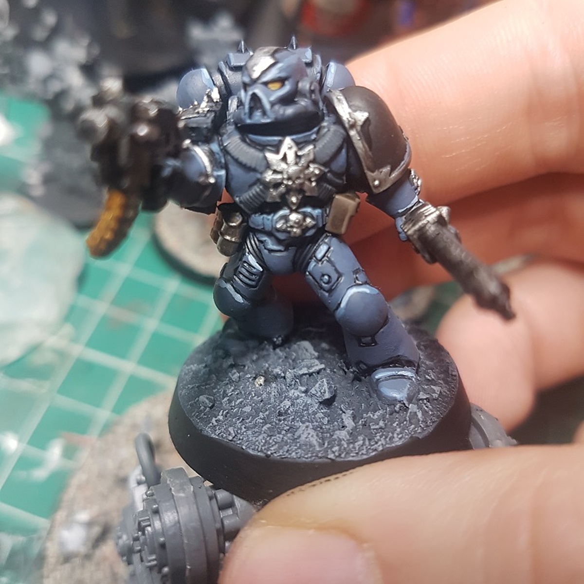 Cold Blue Chaos Space Marines