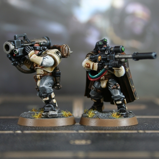 Space Marine Scouts With Snipers Painted Miniature Models